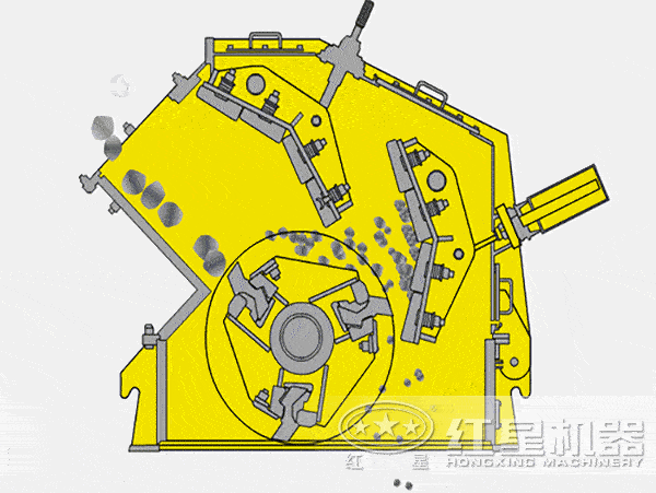 反擊式破碎機(jī)原理(動(dòng)圖) 反擊式破碎機(jī)原理(動(dòng)圖)